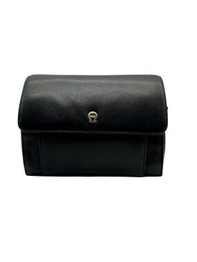 Etienne Aigner Black Leather Crossbody Shoulder Bag